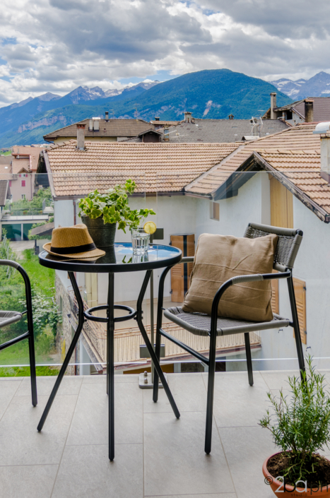 casa vacanze montagna balcone vista Dolomiti di Brenta